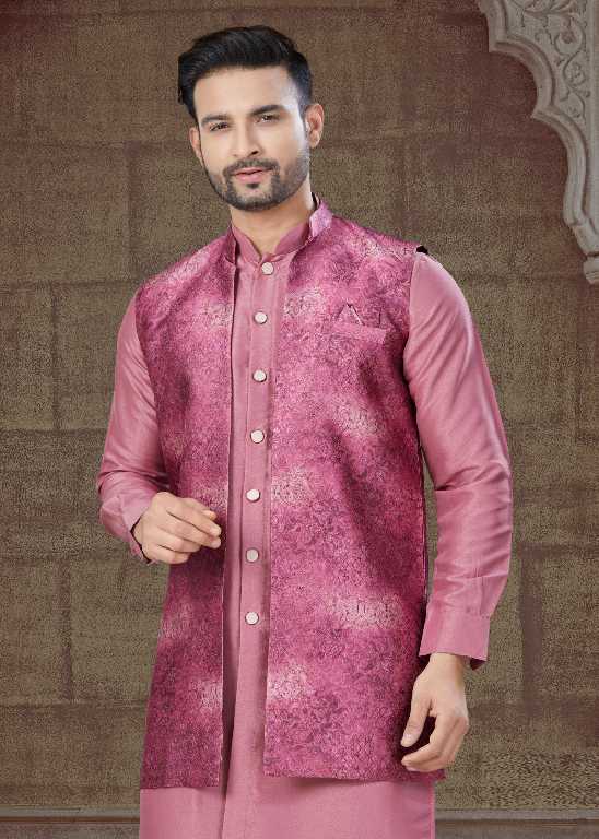 Outluk Vol-135 Wholesale Open Jacket With Tone to Tone Front Open Kurta Pajama Collection