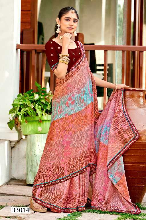 Vallabhi Maddy Vol-4 Wholesale Abstract Print Georgette Sarees