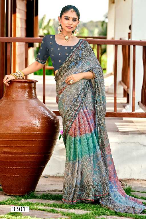 Vallabhi Maddy Vol-4 Wholesale Abstract Print Georgette Sarees