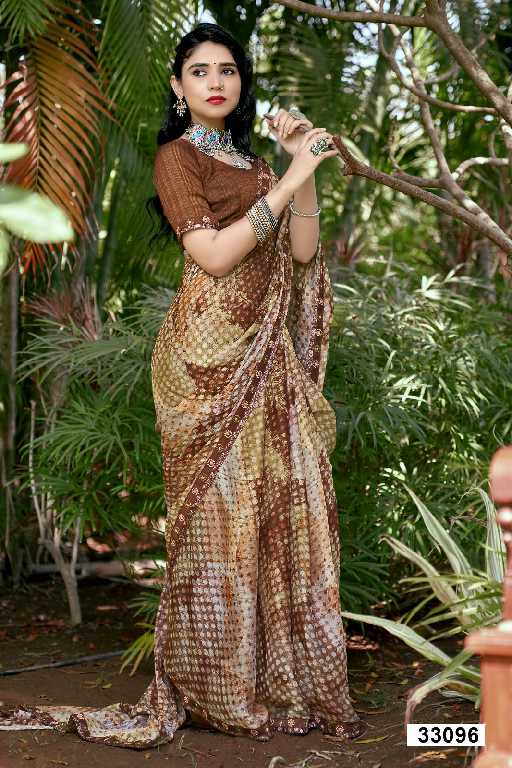 Vallabhi Maddy Vol-5 Wholesale Abstract Print Georgette Sarees