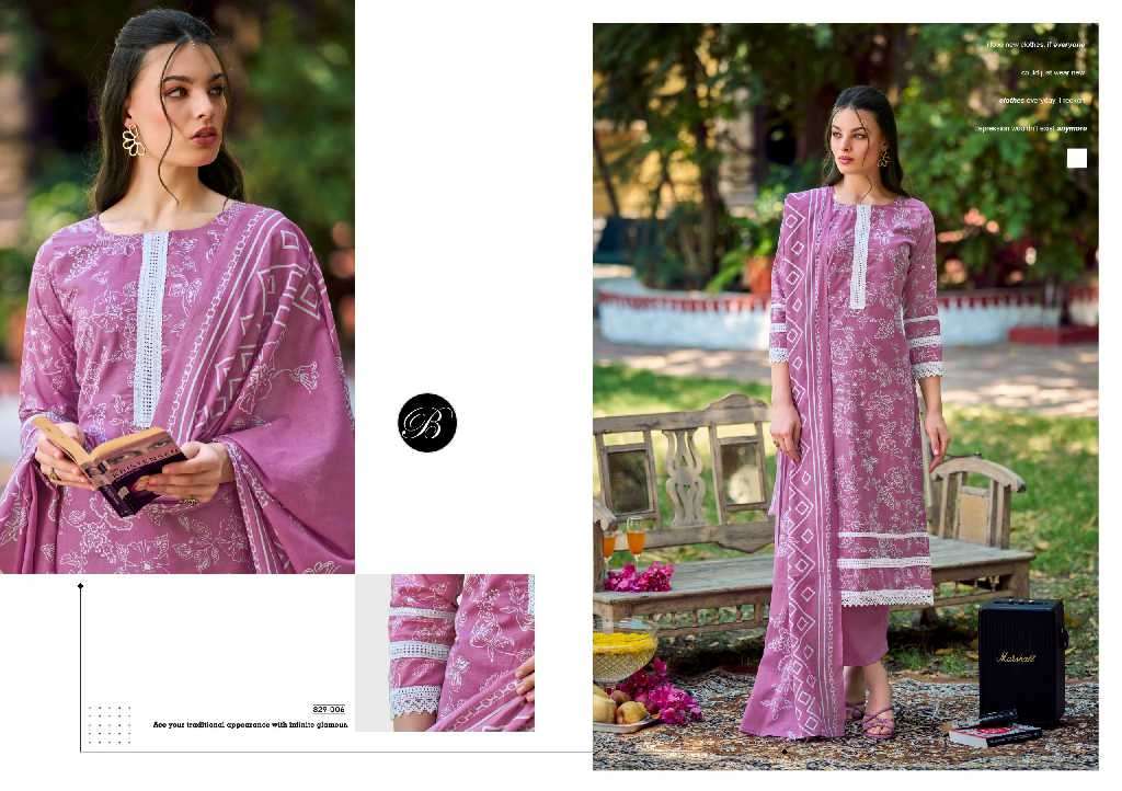 Belliza Raha Vol-2 Wholesale Pure Cotton With Daman Work Dress Material