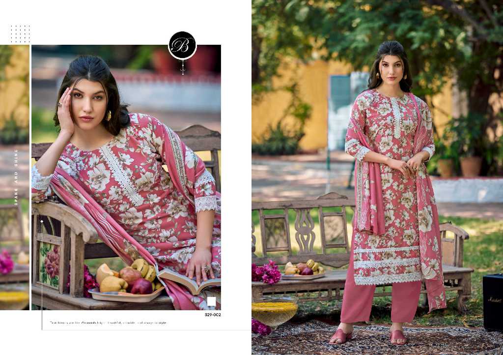 Belliza Raha Vol-2 Wholesale Pure Cotton With Daman Work Dress Material