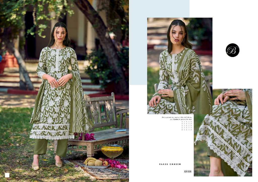 Belliza Raha Vol-2 Wholesale Pure Cotton With Daman Work Dress Material