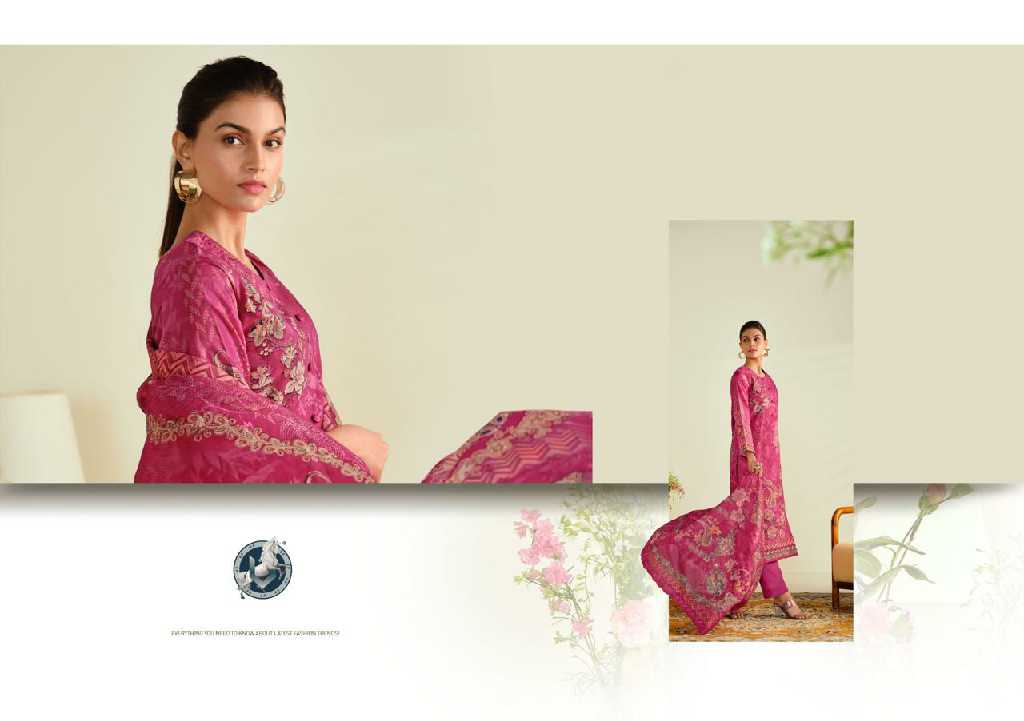 Vivek Ibadat Vol-24 Wholesale Heavy Cotton Lawn With Emb Work Straight Suits