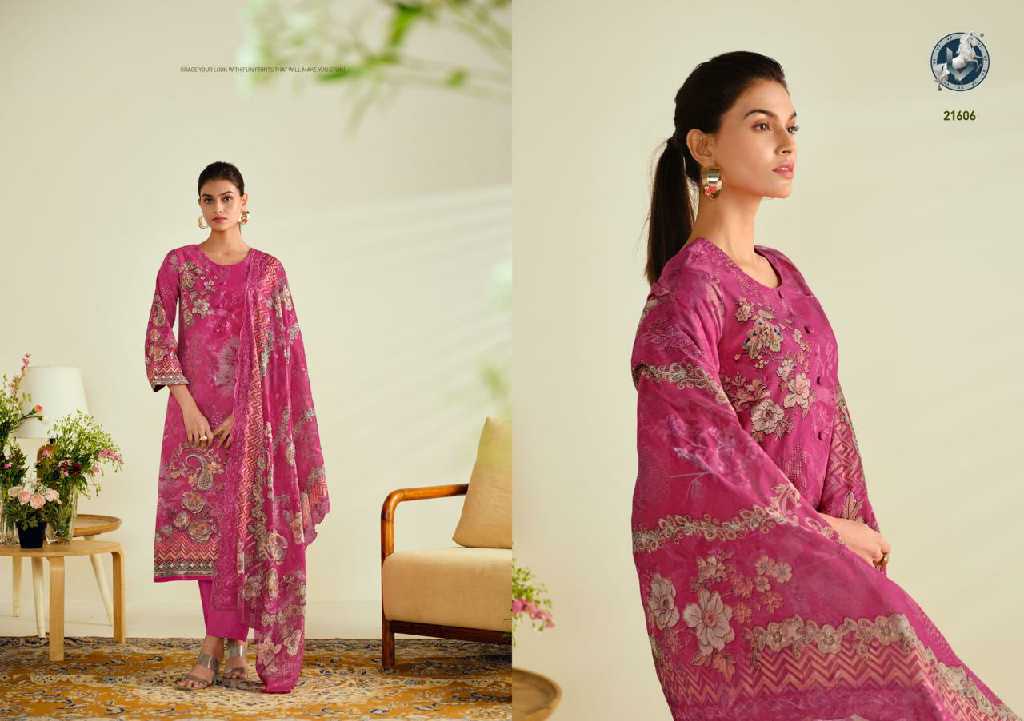 Vivek Ibadat Vol-24 Wholesale Heavy Cotton Lawn With Emb Work Straight Suits