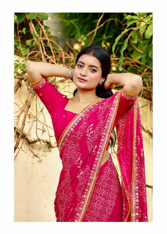 chuneri vol 3 by kashvi creation mono georgette fancy printed sarees