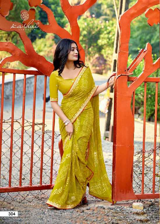 chuneri vol 3 by kashvi creation mono georgette fancy printed sarees