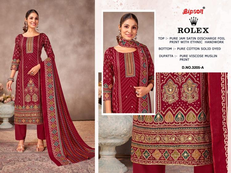 rolex 3205 by bipson print jam satin regular wear fancy suits