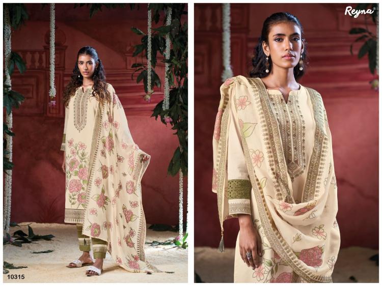 reyna jasmine cotton hand printed pretty look salwar kameez online