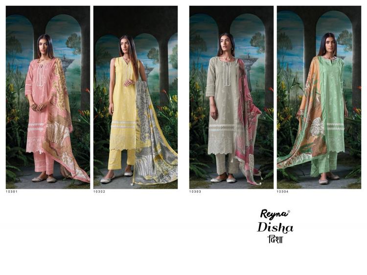 reyna launch disha cotton block print unstitch salwar kameez online