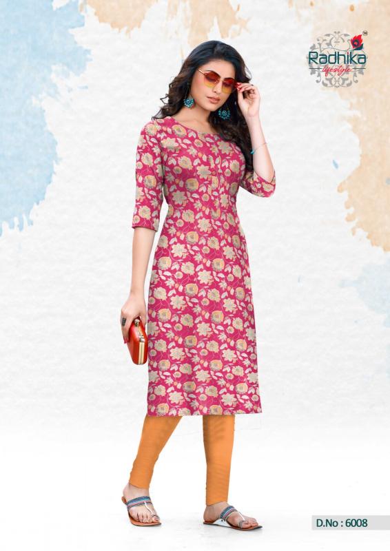 traditional vol 6 by radhika lifestyle cotton fullstitch daily wear big size long kurti