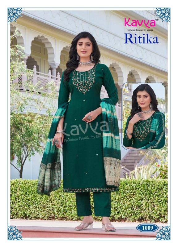 ritika vol 1 by kavya viscose vertican fully stitch shop trendy ladies suit