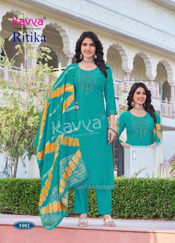 ritika vol 1 by kavya viscose vertican fully stitch shop trendy ladies suit
