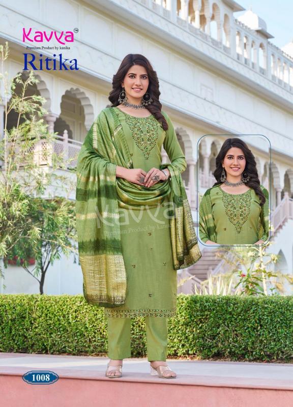 ritika vol 1 by kavya viscose vertican fully stitch shop trendy ladies suit