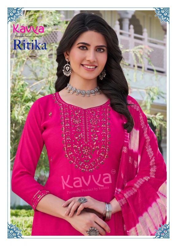 ritika vol 1 by kavya viscose vertican fully stitch shop trendy ladies suit