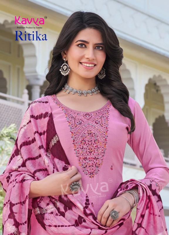 ritika vol 1 by kavya viscose vertican fully stitch shop trendy ladies suit