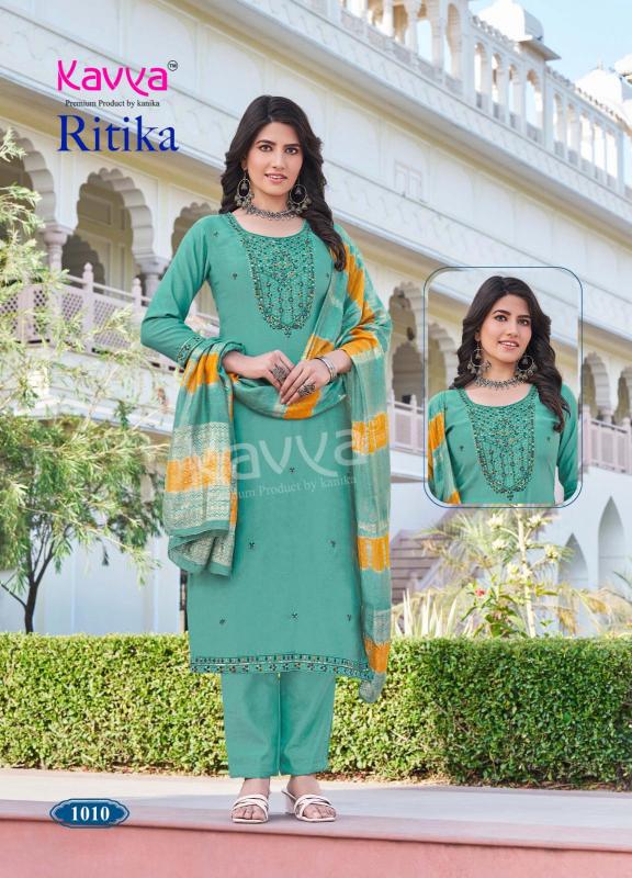 ritika vol 1 by kavya viscose vertican fully stitch shop trendy ladies suit