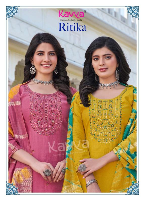 ritika vol 1 by kavya viscose vertican fully stitch shop trendy ladies suit