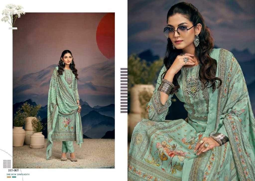 Nishant Shymphoni Vol-2 Wholesale Viscose Simer Muslin With Handwork Dress Material