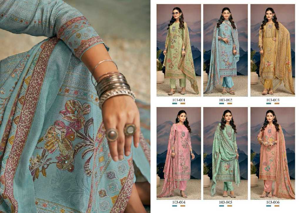 Nishant Shymphoni Vol-2 Wholesale Viscose Simer Muslin With Handwork Dress Material