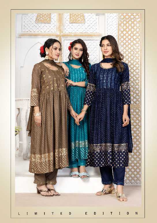 Master Sassy Vol-2 Wholesale Rayon Choli Work Kurti With Pant And Dupatta