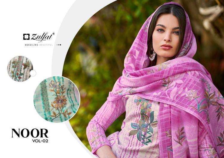 NOOR VOL 2 BY ZULFAT WHOLESALE COTTON SUIT FOR WOMENS