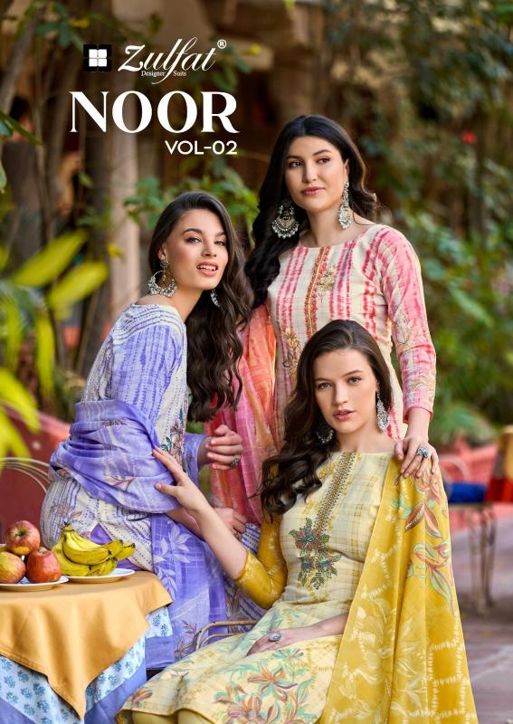 NOOR VOL 2 BY ZULFAT WHOLESALE COTTON SUIT FOR WOMENS