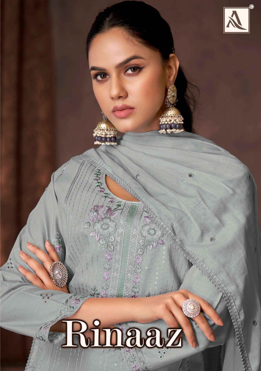 ALOK LAUNCH RINAAZ HIT DESIGN FANCY PAKISTANI DRESS MATERIAL