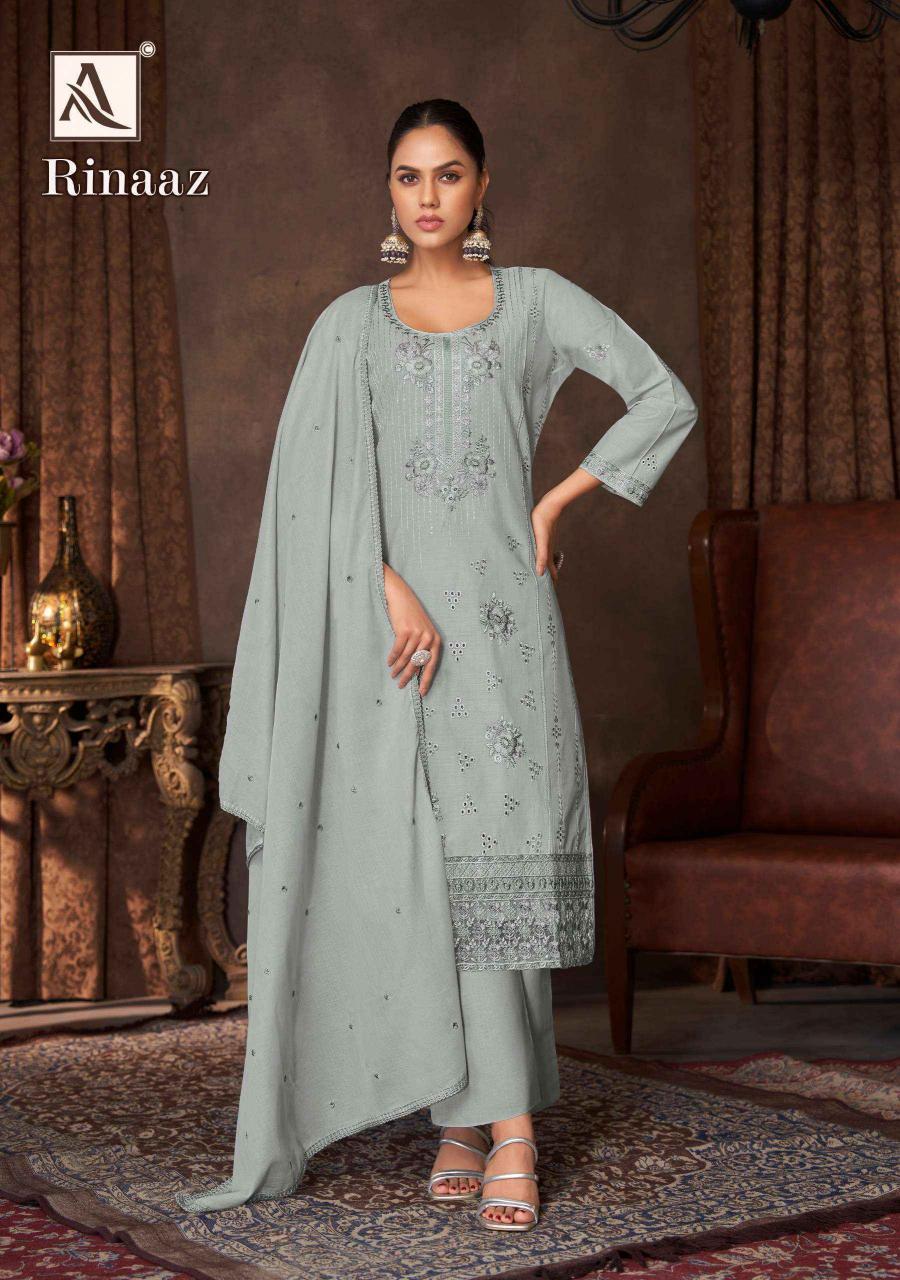 ALOK LAUNCH RINAAZ HIT DESIGN FANCY PAKISTANI DRESS MATERIAL