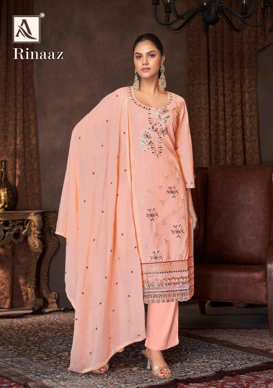 ALOK LAUNCH RINAAZ HIT DESIGN FANCY PAKISTANI DRESS MATERIAL