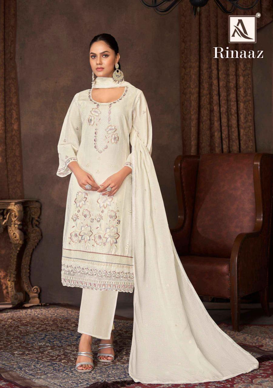 ALOK LAUNCH RINAAZ HIT DESIGN FANCY PAKISTANI DRESS MATERIAL
