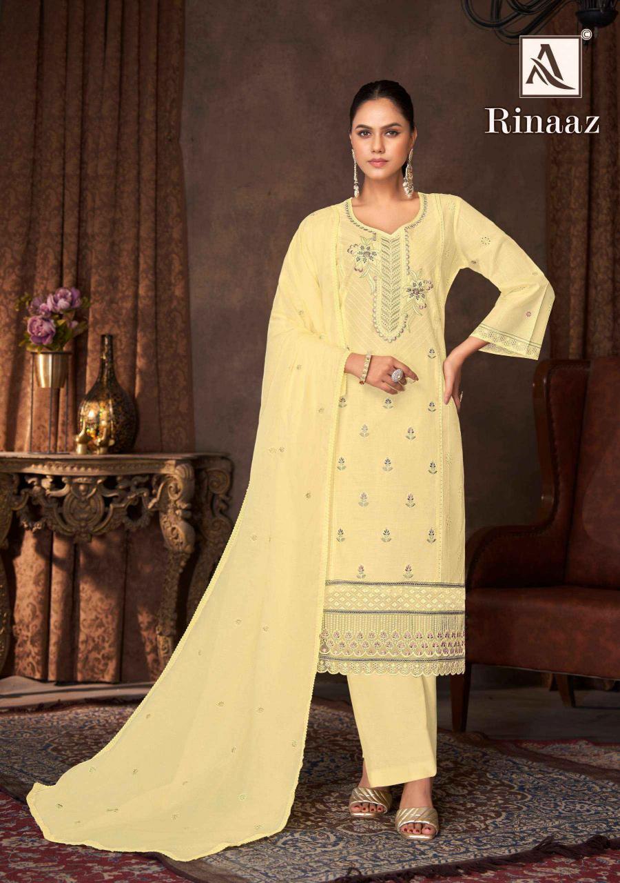 ALOK LAUNCH RINAAZ HIT DESIGN FANCY PAKISTANI DRESS MATERIAL