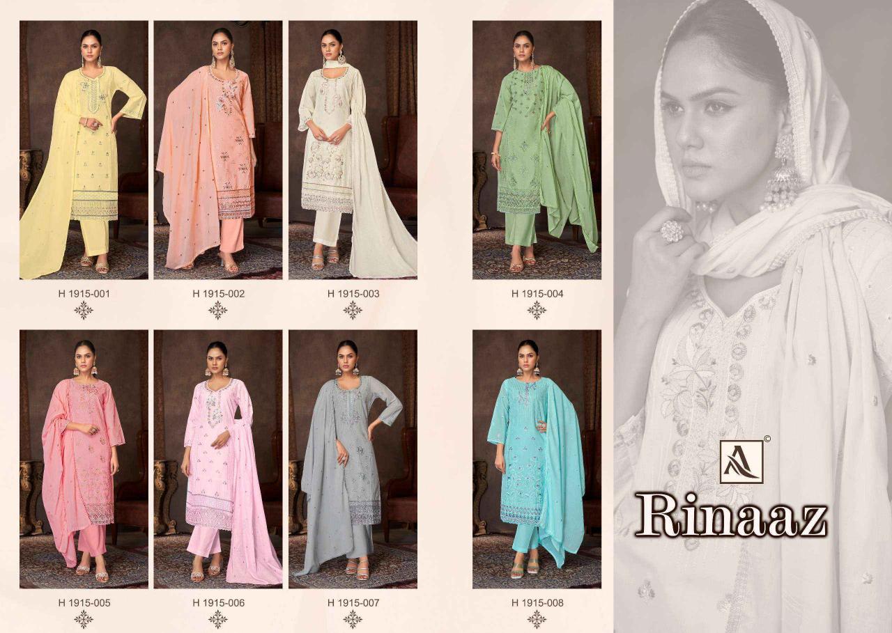 ALOK LAUNCH RINAAZ HIT DESIGN FANCY PAKISTANI DRESS MATERIAL