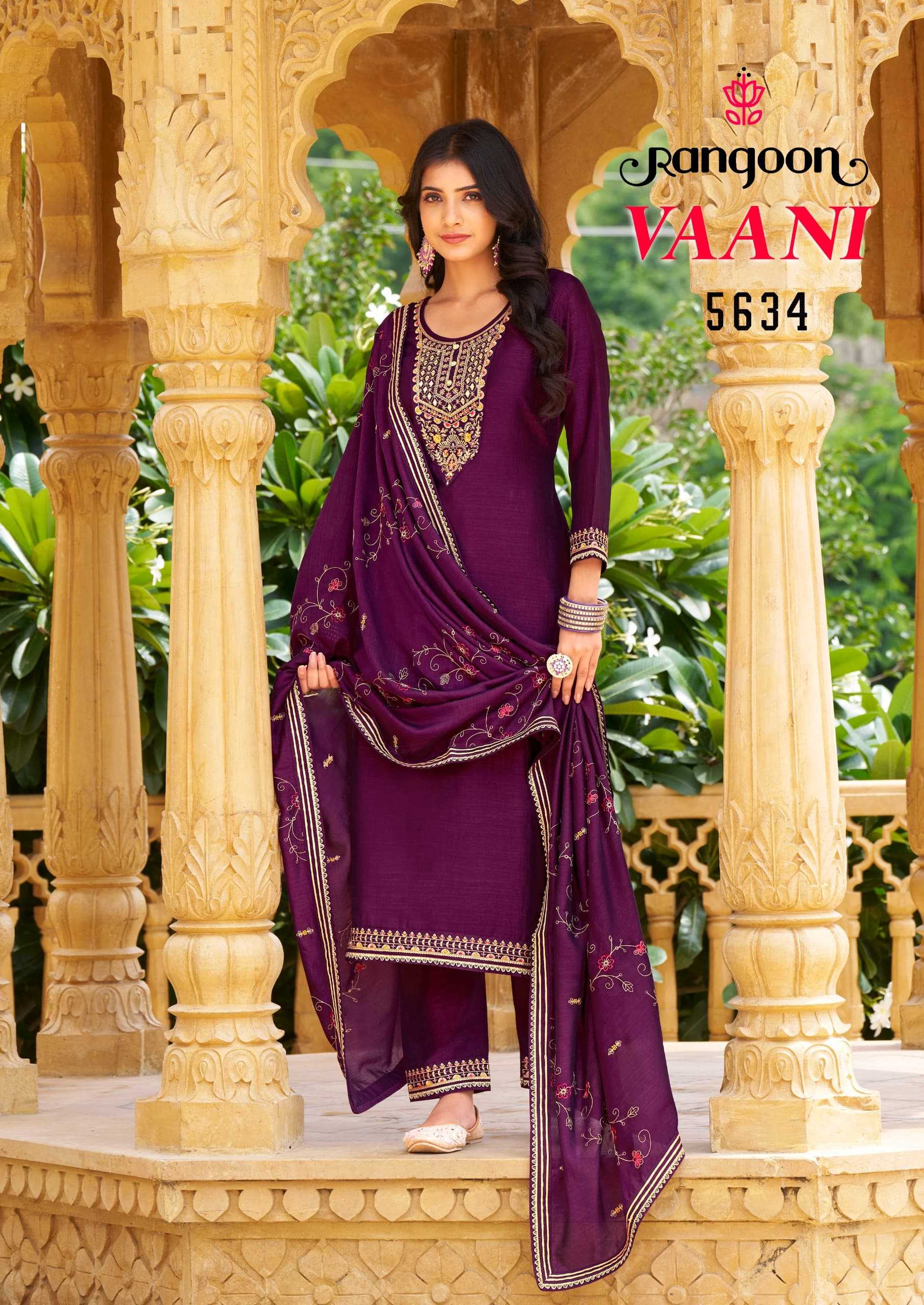 VAANI BY RANGOON SILK READYMADE EMBROIDERY WORK DESIGNER SALWAR SUIT