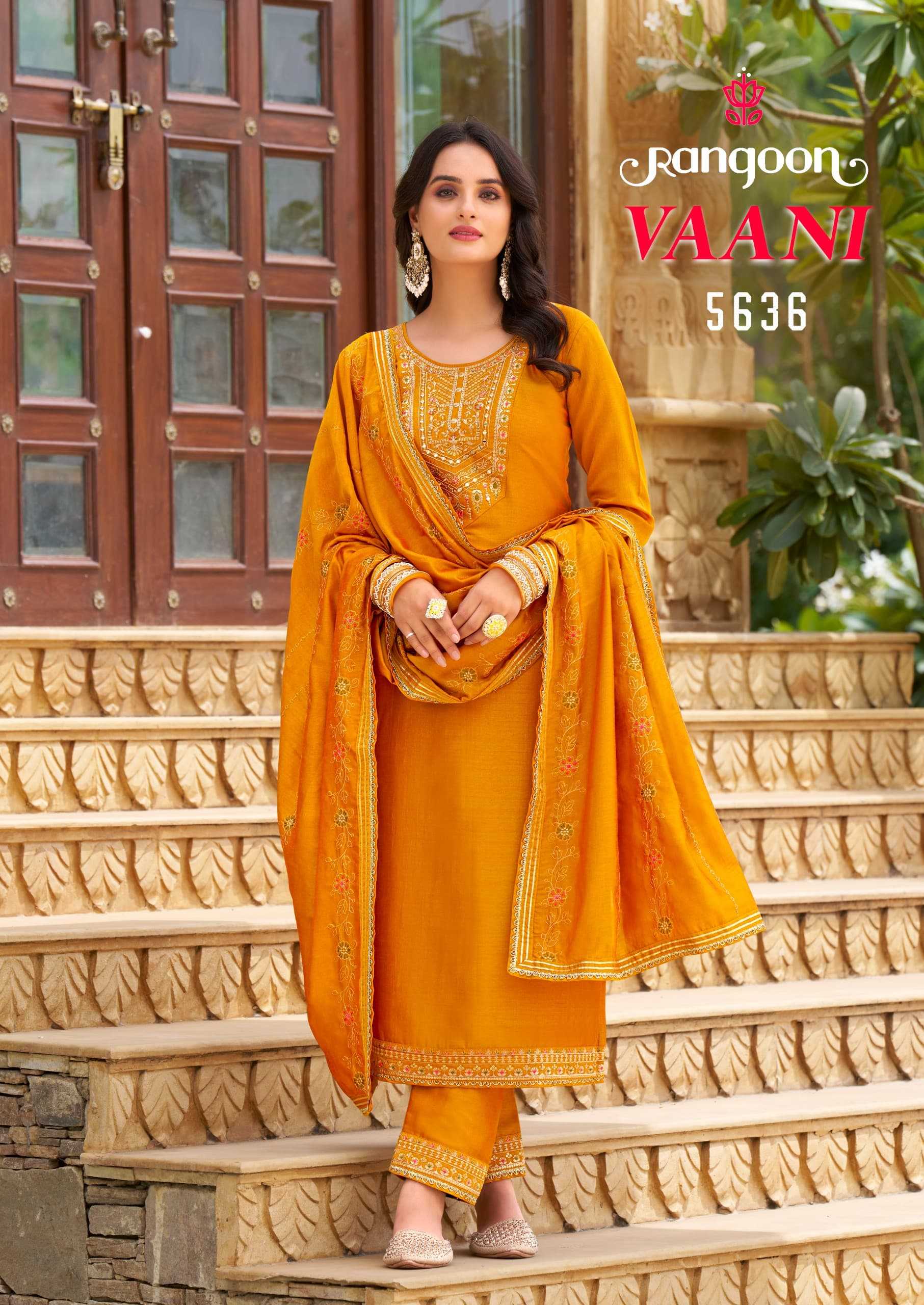 VAANI BY RANGOON SILK READYMADE EMBROIDERY WORK DESIGNER SALWAR SUIT