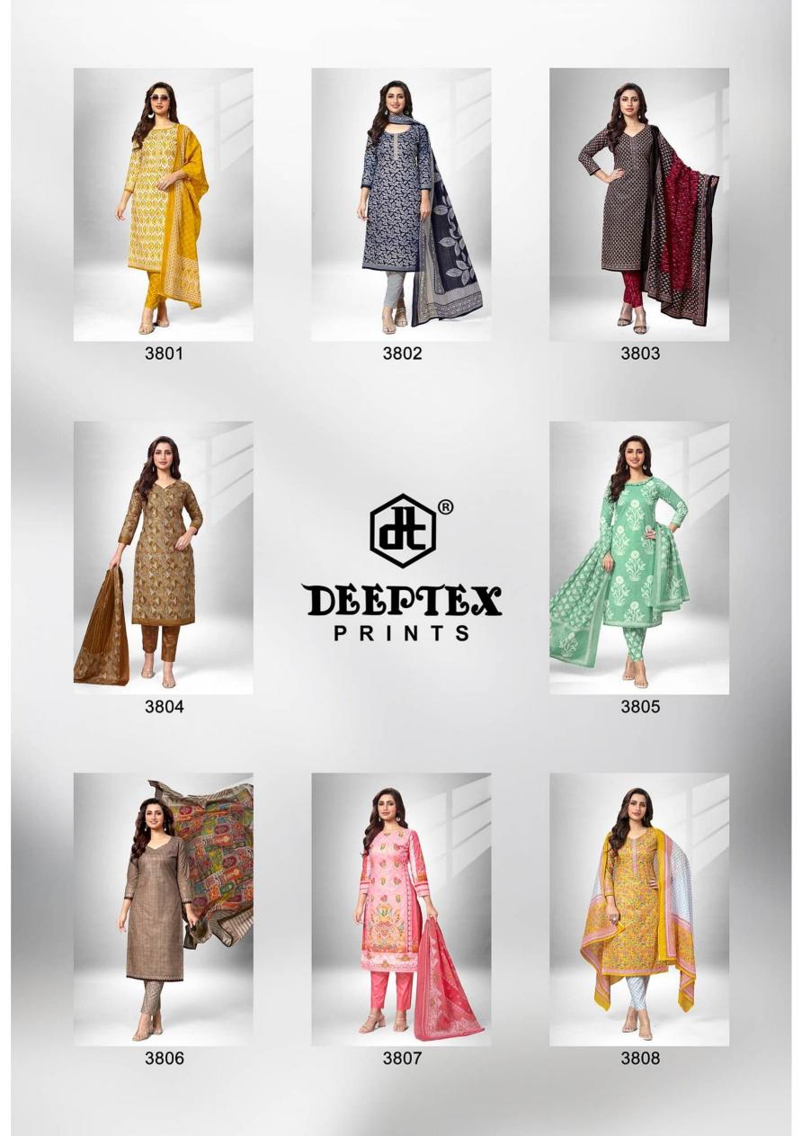 DEEPTEX PRINTS CHIEF GUEST VOL 38 COTTON DAILY WEAR CASUAL DRESS MATERIAL