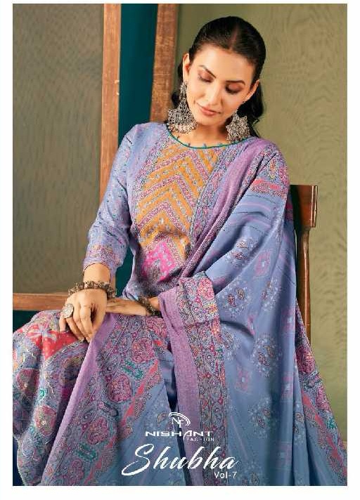 Nishant Shubha Vol-7 Wholesale Modal Silk With Hand Work Dress Material