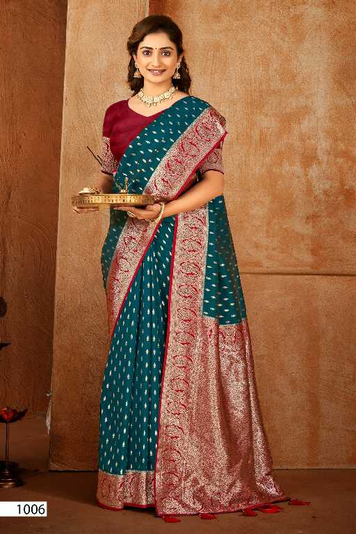 Saroj Mahashiv Silk Saroski Vol-1 Wholesale Soft Silk Contrast Rich Pallu Sarees