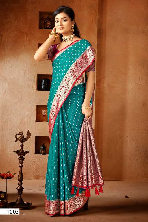 Saroj Mahashiv Silk Saroski Vol-1 Wholesale Soft Silk Contrast Rich Pallu Sarees