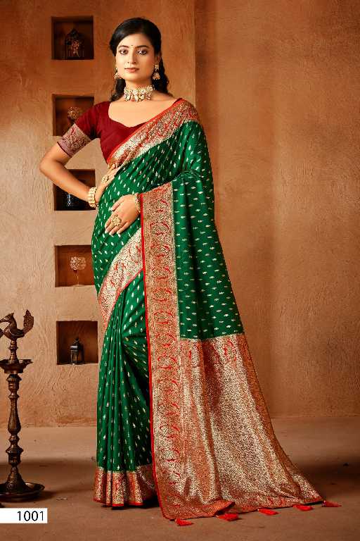 Saroj Mahashiv Silk Saroski Vol-1 Wholesale Soft Silk Contrast Rich Pallu Sarees