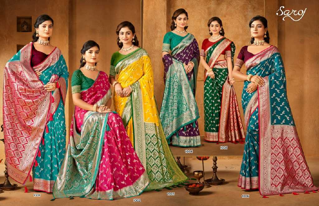 Saroj Mahashiv Silk Saroski Vol-2 Wholesale Soft Silk Contrast Rich Pallu Sarees