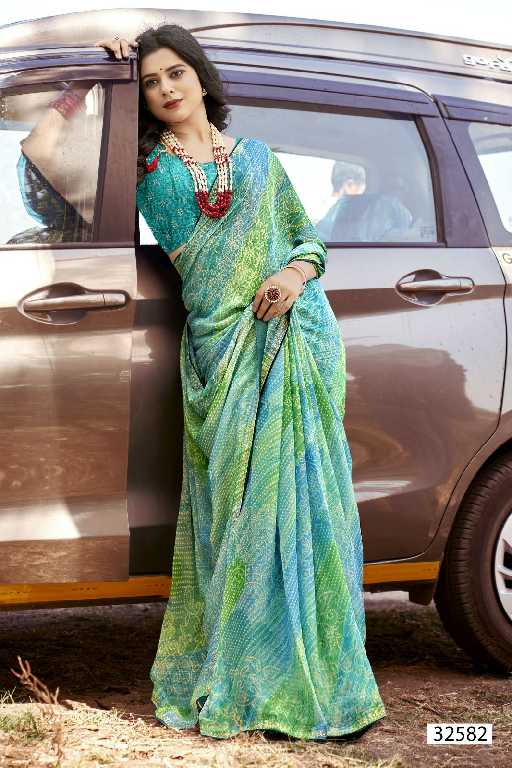 VALLABHI SIMONA VOL 4 PURE CREPE PRINTED SARIS UNIFORM SARI WHOLESALE SHOP