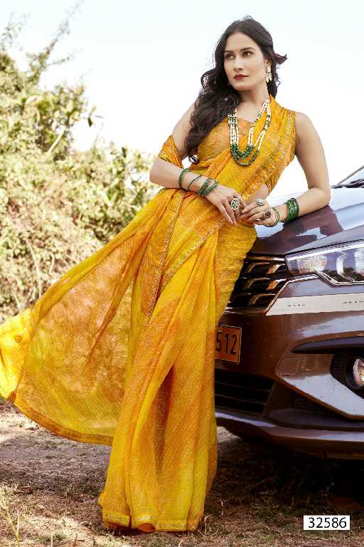VALLABHI SIMONA VOL 4 PURE CREPE PRINTED SARIS UNIFORM SARI WHOLESALE SHOP