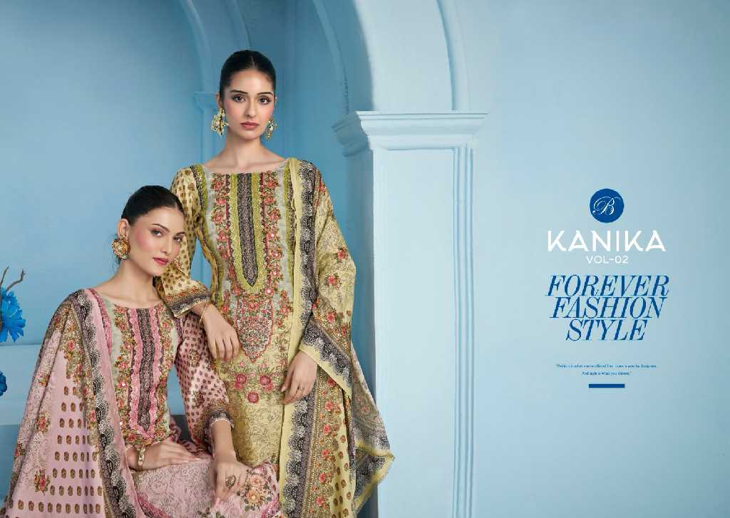 Belliza Kanika Vol-2 Wholesale Pure Viscose Muslin With Handwork Dress Material