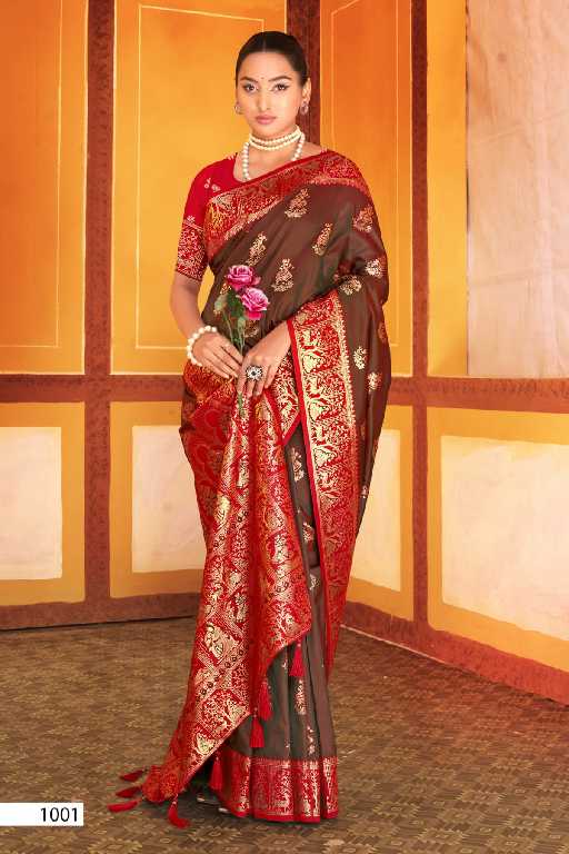 Saroj Mitali Silk Vol-1 Wholesale Silk With Heavy Banarasi Zari Rich Pallu Sarees