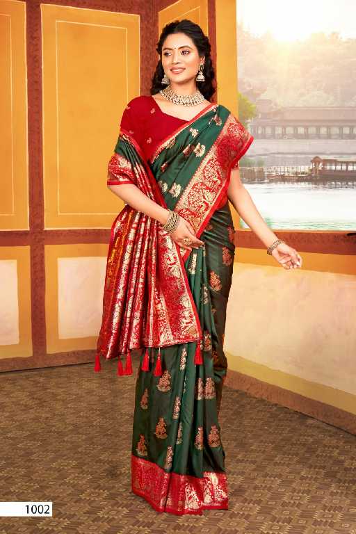 Saroj Mitali Silk Vol-1 Wholesale Silk With Heavy Banarasi Zari Rich Pallu Sarees