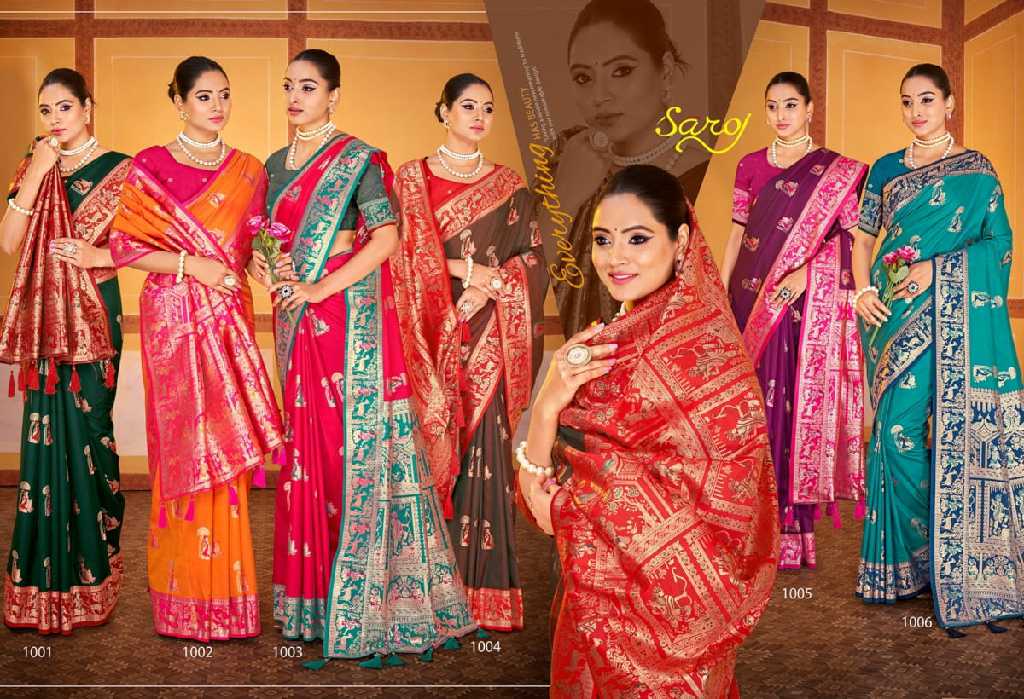Saroj Mitali Silk Vol-2 Wholesale Silk With Heavy Banarasi Zari Rich Pallu Sarees