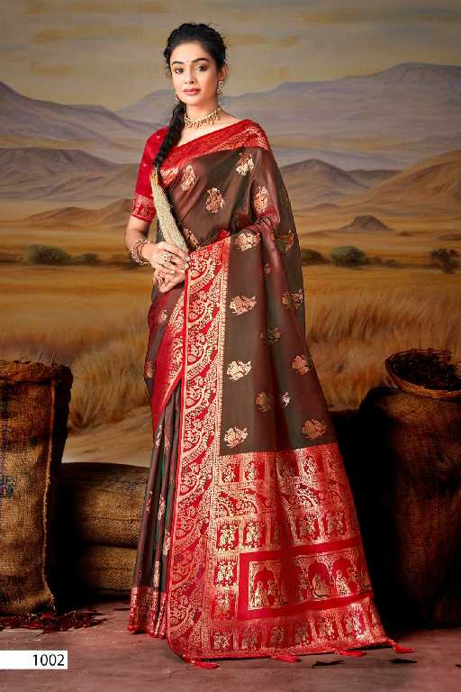Saroj Mitali Silk Vol-4 Wholesale Silk With Heavy Banarasi Zari Rich Pallu Sarees