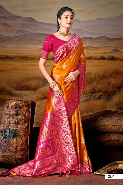 Saroj Mitali Silk Vol-4 Wholesale Silk With Heavy Banarasi Zari Rich Pallu Sarees