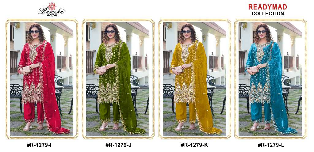 Ramsha R-1279 Wholesale Readymade Indian Pakistani Concept Suits